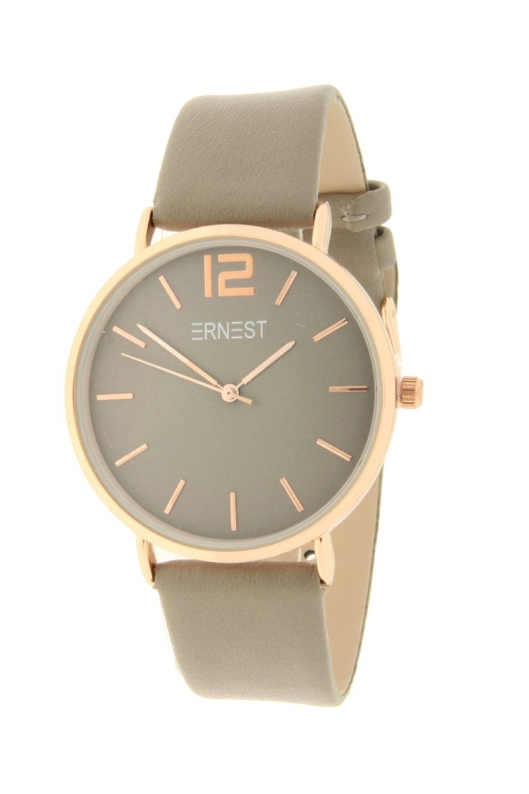 Ernest horloge Rosé-Cindy Medium FW25 grijs-taupe Ernest horloge Rosé-Cindy Medium FW25 grijs-taupe