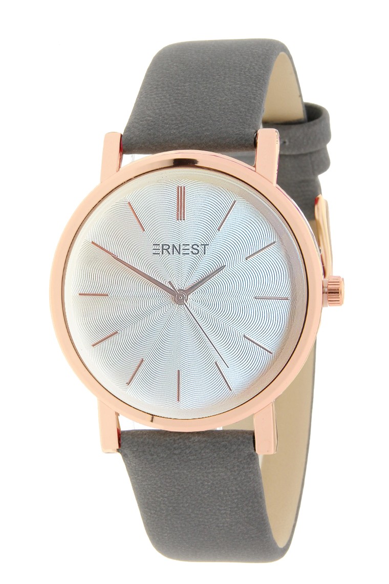Ernest horloge "Rosé-Andrea" donkergrijs Ernest horloge "Rosé-Andrea" donkergrijs