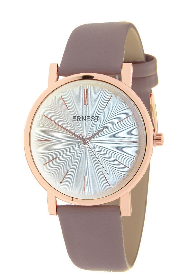 Ernest horloge "Rosé-Andrea" donker taupe Ernest horloge "Rosé-Andrea" donker taupe