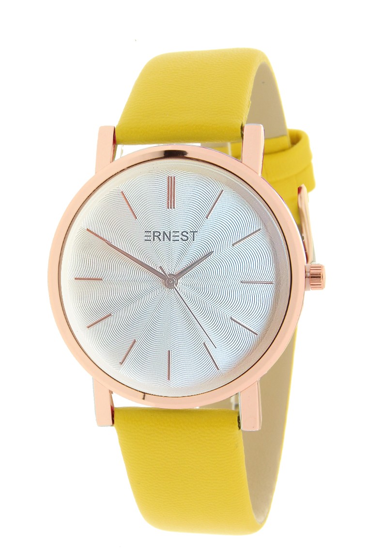 Ernest horloge "Rosé-Andrea" geel Ernest horloge "Rosé-Andrea" geel