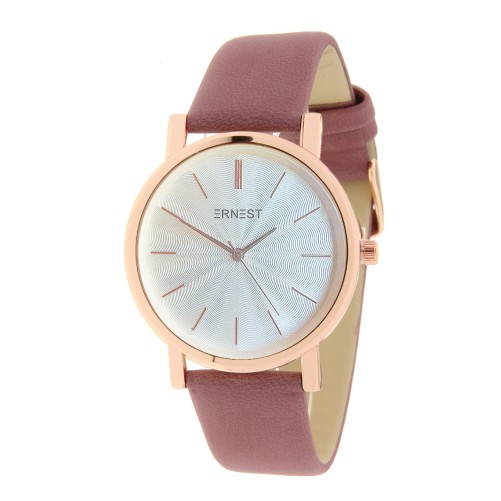 Ernest horloge "Rosé-Andrea" donker oudroze