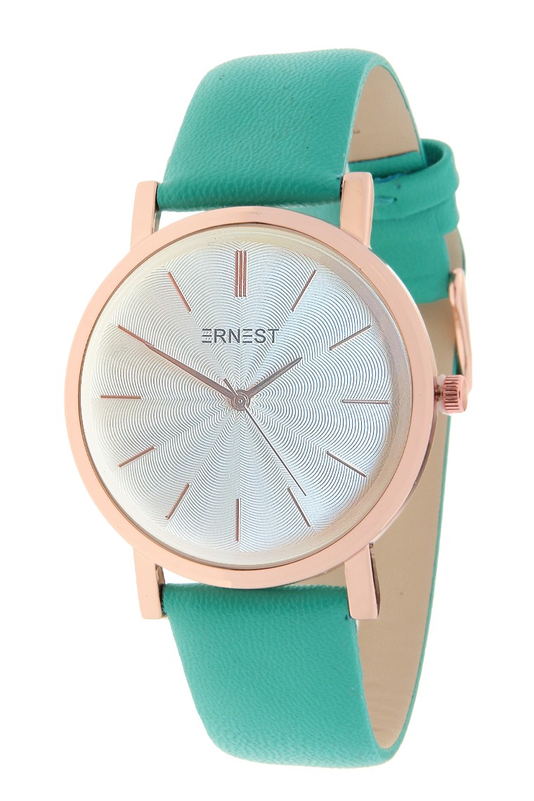 Ernest horloge "Rosé-Andrea" turquoise-groen