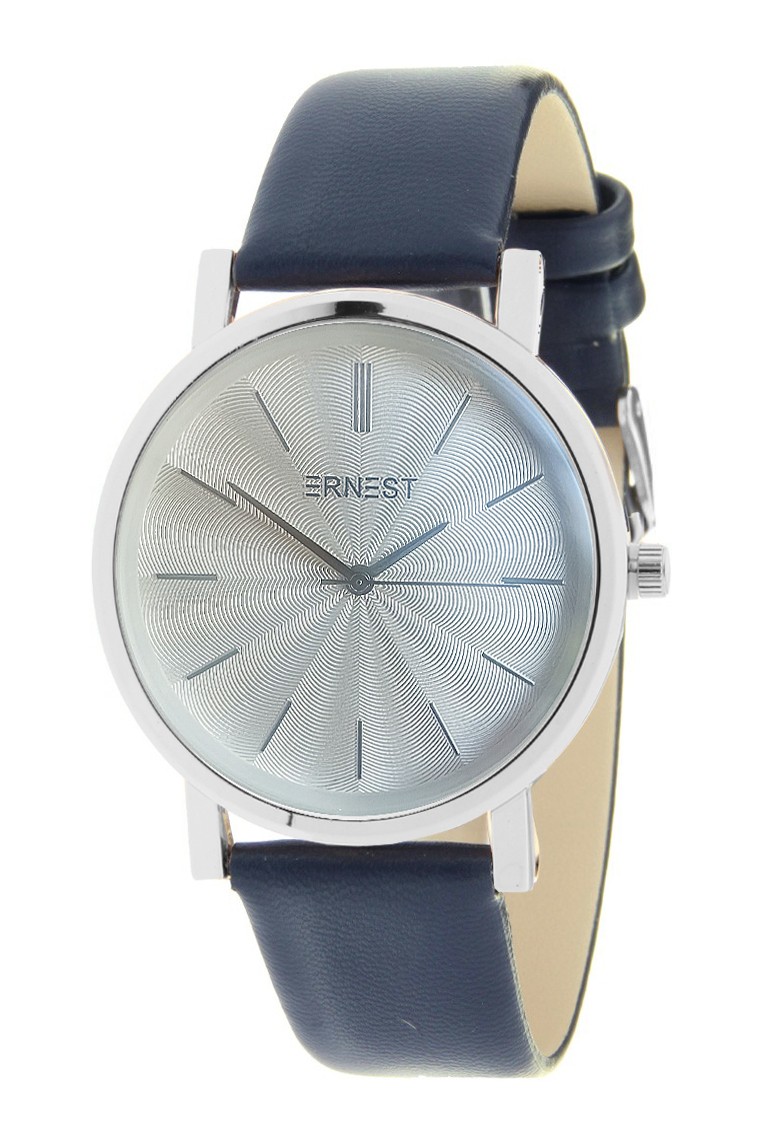 Ernest horloge "Silver-Andrea" donkerblauw Ernest horloge "Silver-Andrea" donkerblauw