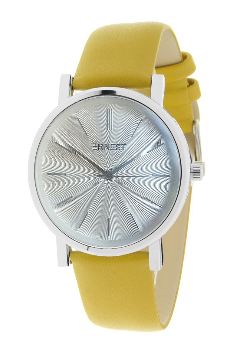 Ernest horloge "Silver-Andrea" mostard