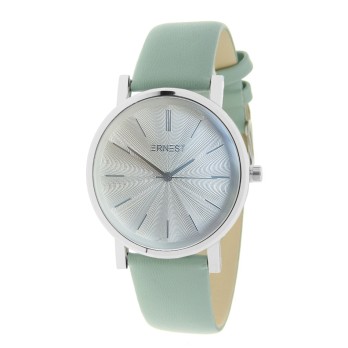 Ernest horloge "Silver-Andrea" zachtgroen-blauw