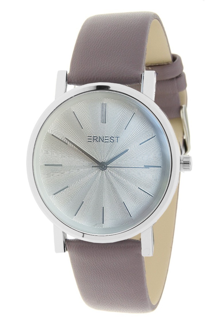Ernest horloge "Silver-Andrea" donker taupe