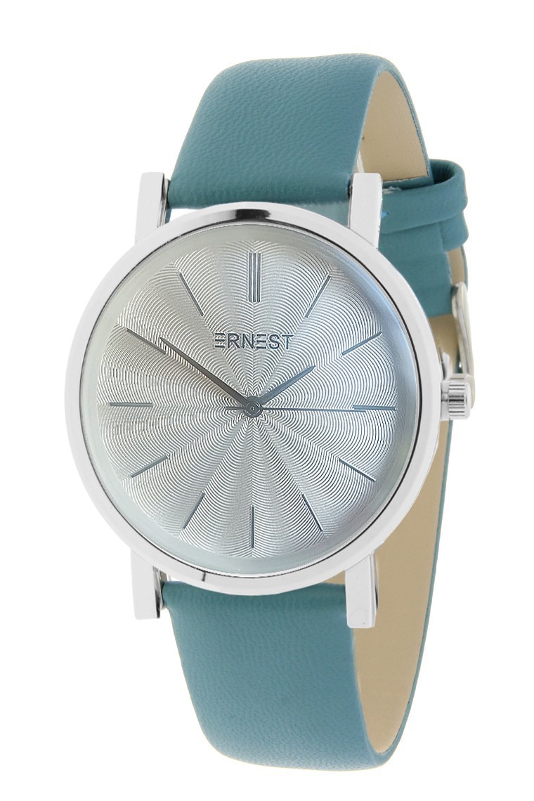 Ernest horloge "Silver-Andrea" frisblauw