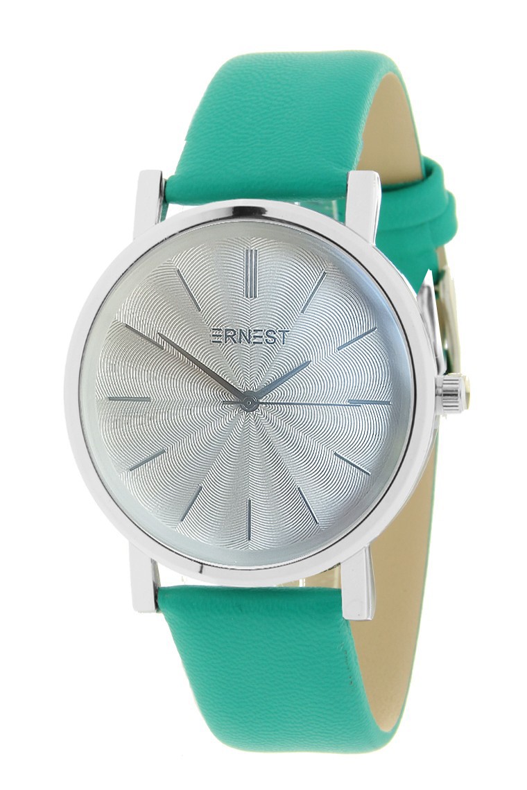 Ernest horloge "Silver-Andrea" turquoise