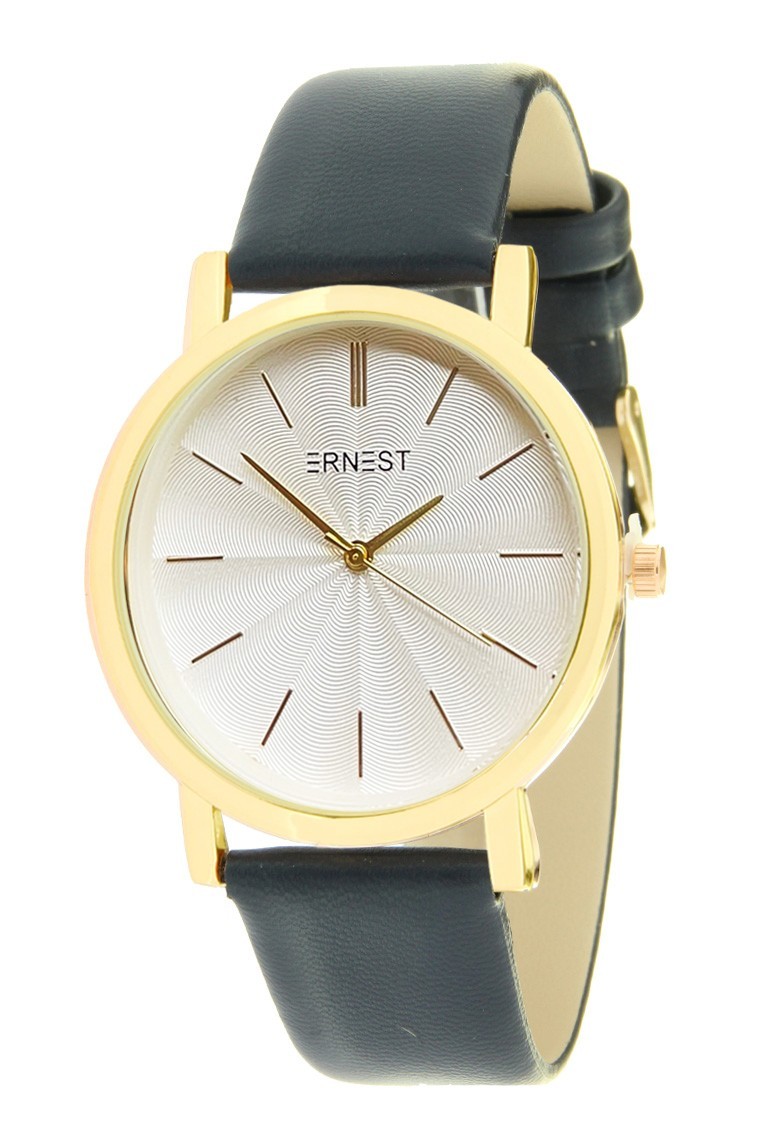 Ernest horloge "Gold-Andrea" donkerblauw