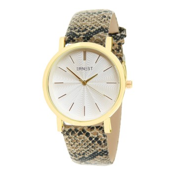 Ernest horloge "Gold-Andrea" lizard beige
