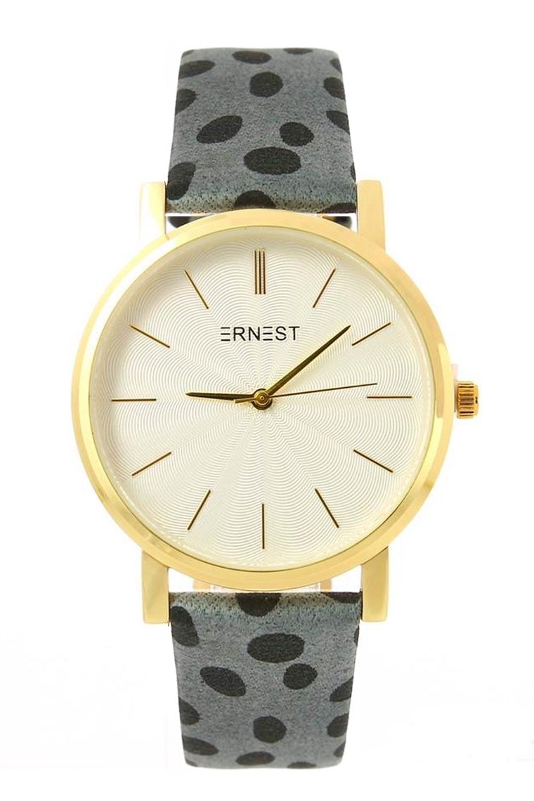 Ernest horloge "Gold-Andrea-Dots" grijs