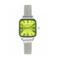 Ernest horloge ""Magnet Florice" zilver-lime-geel