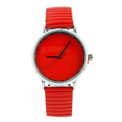 Ernest horloge "Fancy Plain" rood