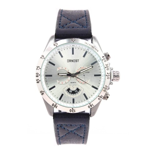 Ernest herenhorloge "Timber" donkerblauw