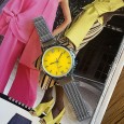 Ernest horloge ""Magnet Flair" zilver-geel