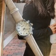 Ernest horloge ""Coco" beige
