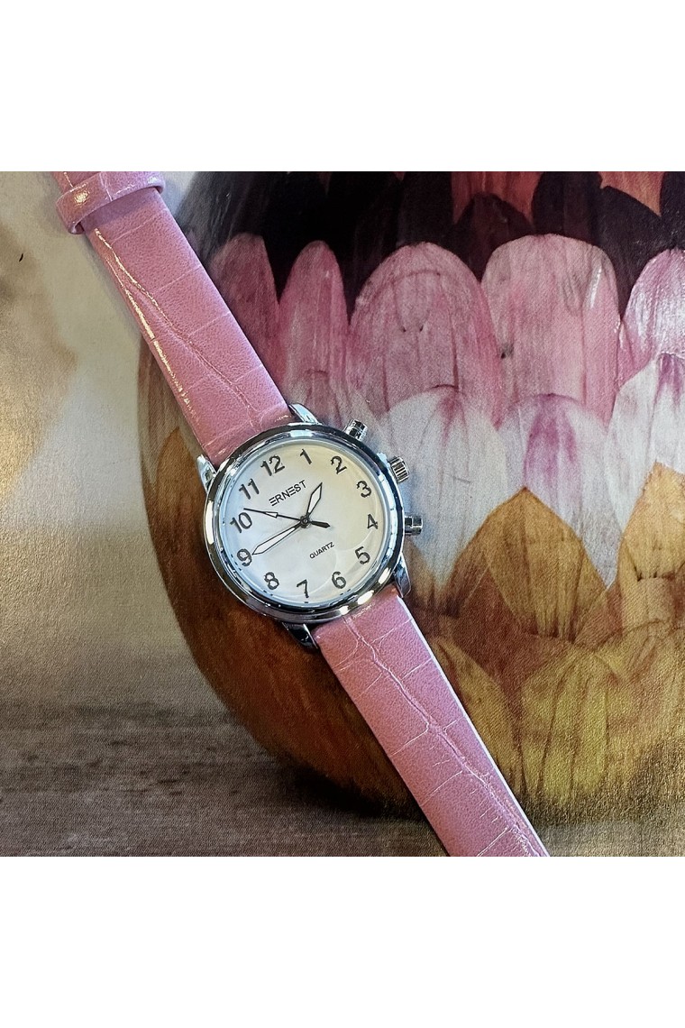 Ernest horloge ""Coco" oudroze