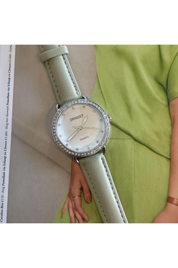 Ernest horloge "Odile" zachtgroen Ernest horloge "Odile" zachtgroen