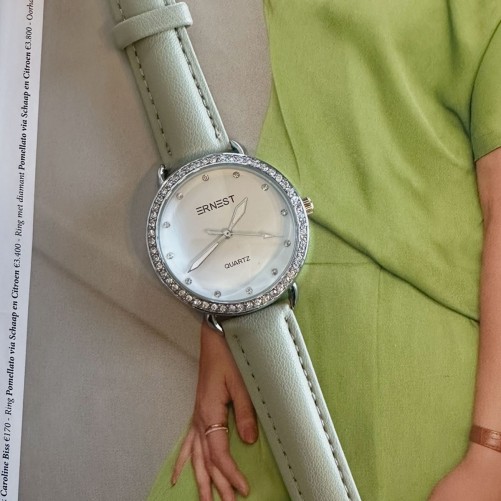 Ernest horloge "Odile" zachtgroen