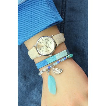 Armband "Cord" blauw