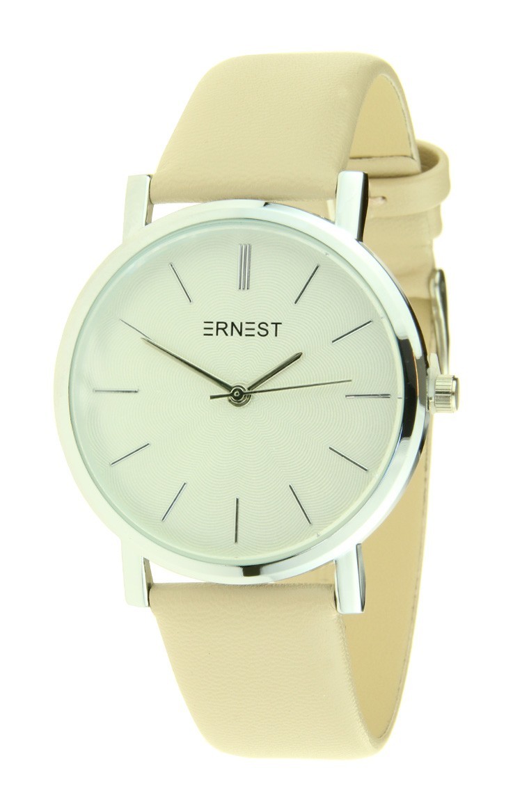 Ernest horloge "Silver Andrea" beige